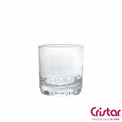 Vaso Capitol Rocks 9 oz, ideal para bebidas frías, diseño compacto y seguro para contacto con alimentos, presentación en canastilla de 8 unidades.