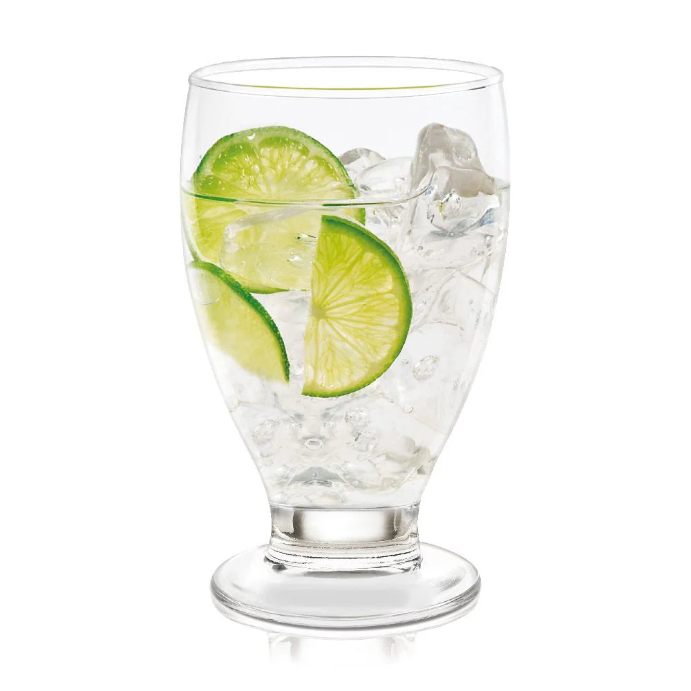 Copa Agua Lexington de 355 ml con diseño estilizado y moderno en vidrio transparente, ideal para servir agua con elegancia en la mesa.