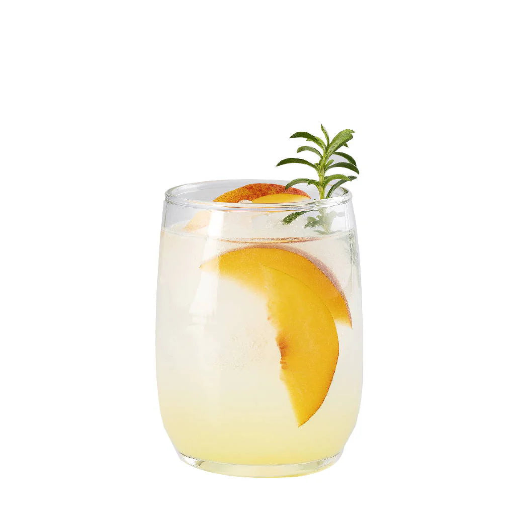 Vaso Agua Rocks de 364 ml en vidrio transparente con diseño compacto y elegante, ideal para servir agua, jugos o bebidas frías con estilo y versatilidad.