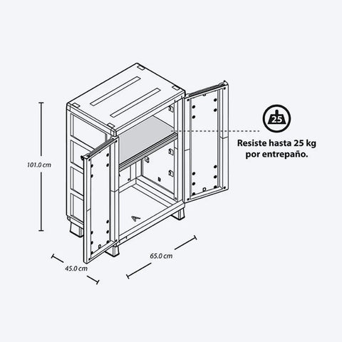 ARMARIO MEDIANO RATTAN