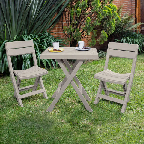 Combo x 3 Mesa y Sillas Barú Plegable Rectangular RIMAX