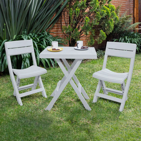 Combo x 3 Mesa y Sillas Barú Plegable Rectangular RIMAX