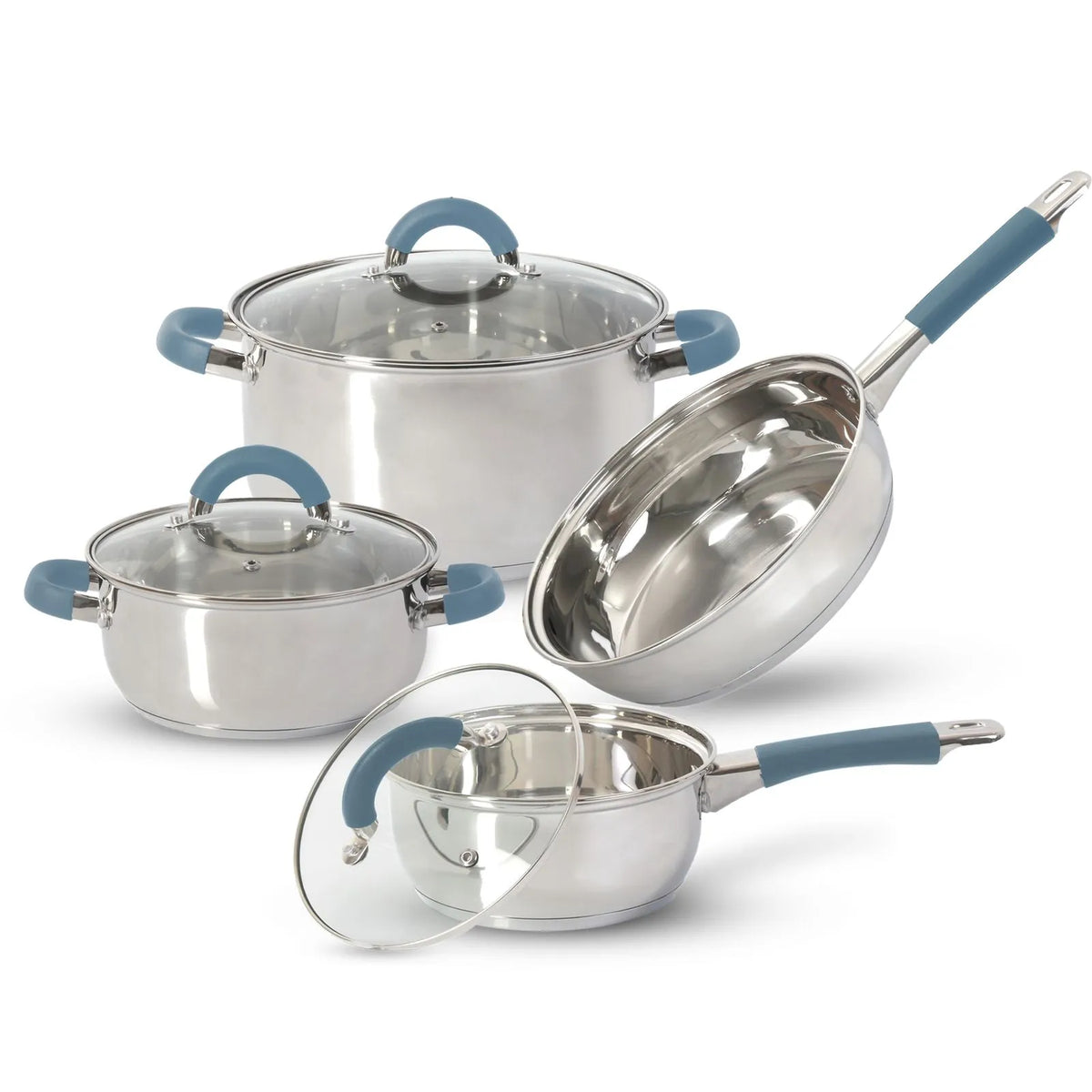 BATERIA 7 PZS ACERO INOX INDUDC