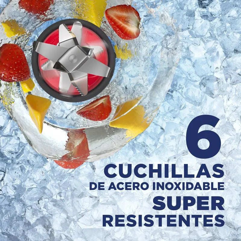 Licuadora BLACK+DECKER Pulverix Digital con 700W de potencia, jarra de vidrio de 1.5L, vaso personal de 500ml y controles digitales con funciones automáticas.