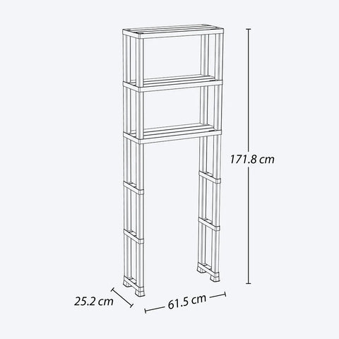 ESTANTE ORG BAÑO 3NV
