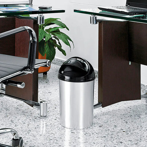 PAPELERA T/MOVIL 5LTS METALIZADA - RIMAX