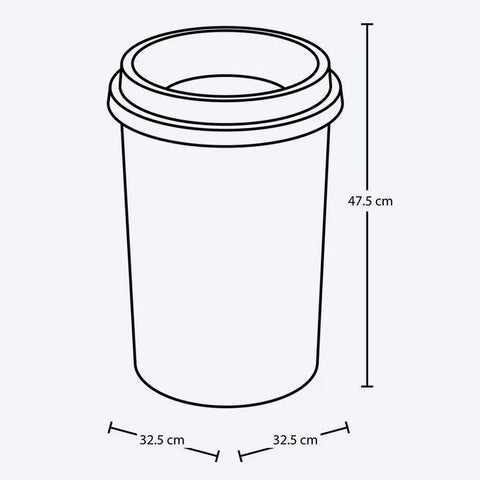 PAPELERA 25L EVO METALIZADA - RIMAX