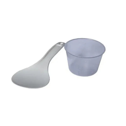 Olla Arrocera Inox DKasa 1.8 Libras con tapa de vidrio, vaporera, tazón interior removible antiadherente, función de mantenimiento del calor, cucharón y taza medidora.