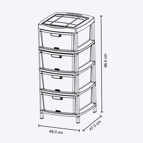 GAVETERO ORGANIZADOR FIQUE 4G - RIMAX