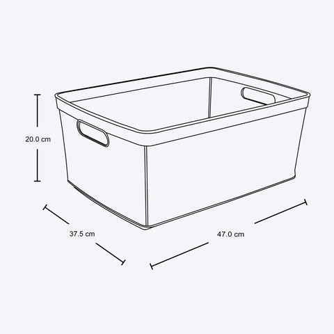 CANASTA FIQUE 30 LTS SIN TAPA - RIMAX