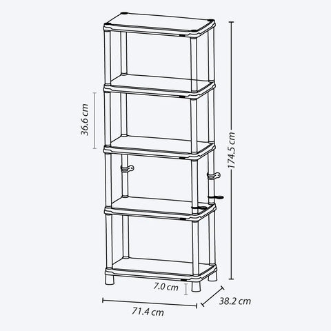 ESTANTERIA VENTILADA 18 5N