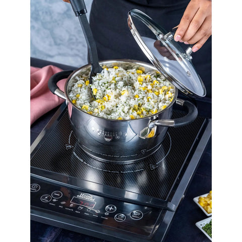 SET OLLAS 3 PZS CASSEROLE ACERO INOX