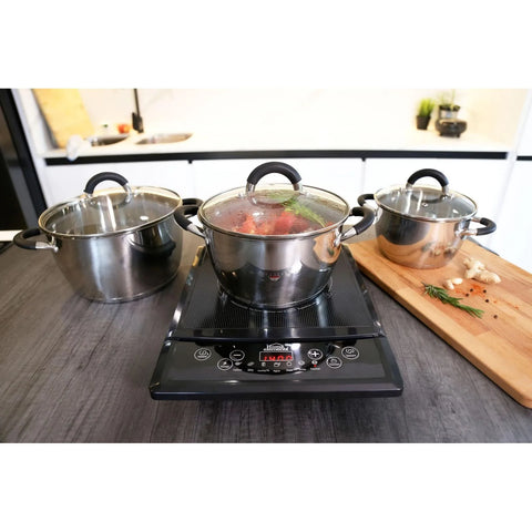SET OLLAS 3 PZS CASSEROLE ACERO INOX