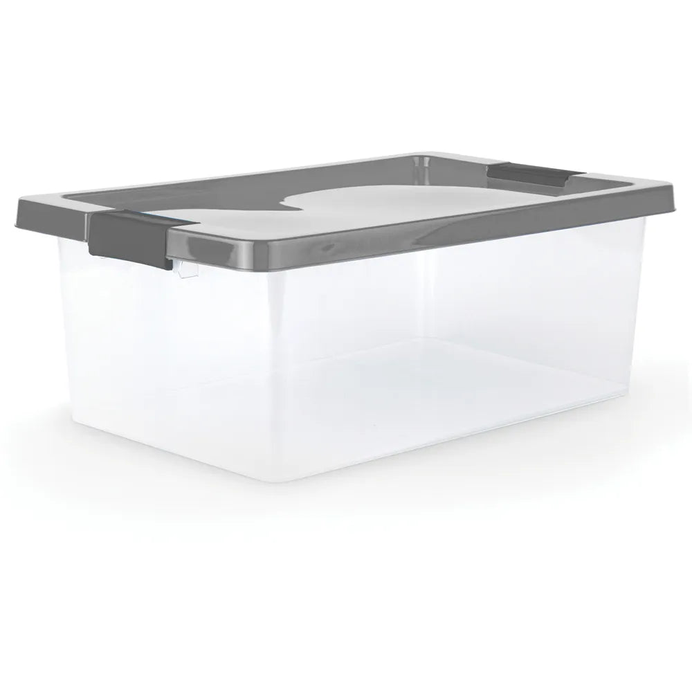 CAJA ORGANIZADORA C BROCHES 37L GRIS