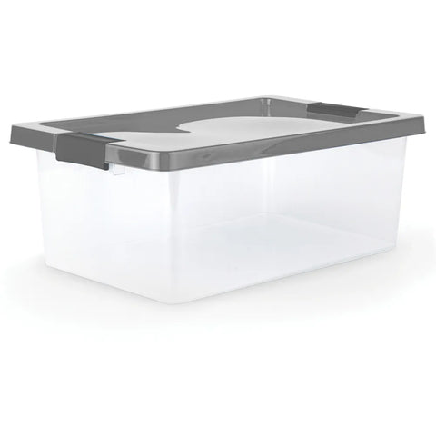 CAJA ORGANIZADORA C BROCHES 37L GRIS