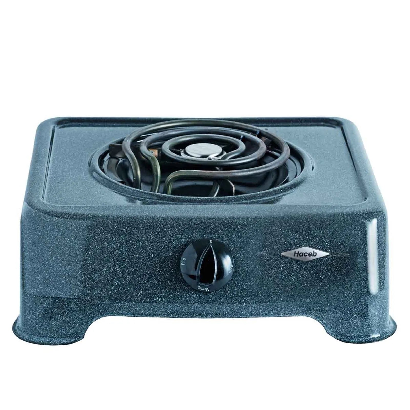 Cocineta eléctrica de 1 puesto con diseño compacto y resistencia que asegura la temperatura ideal, evitando filtraciones de líquidos