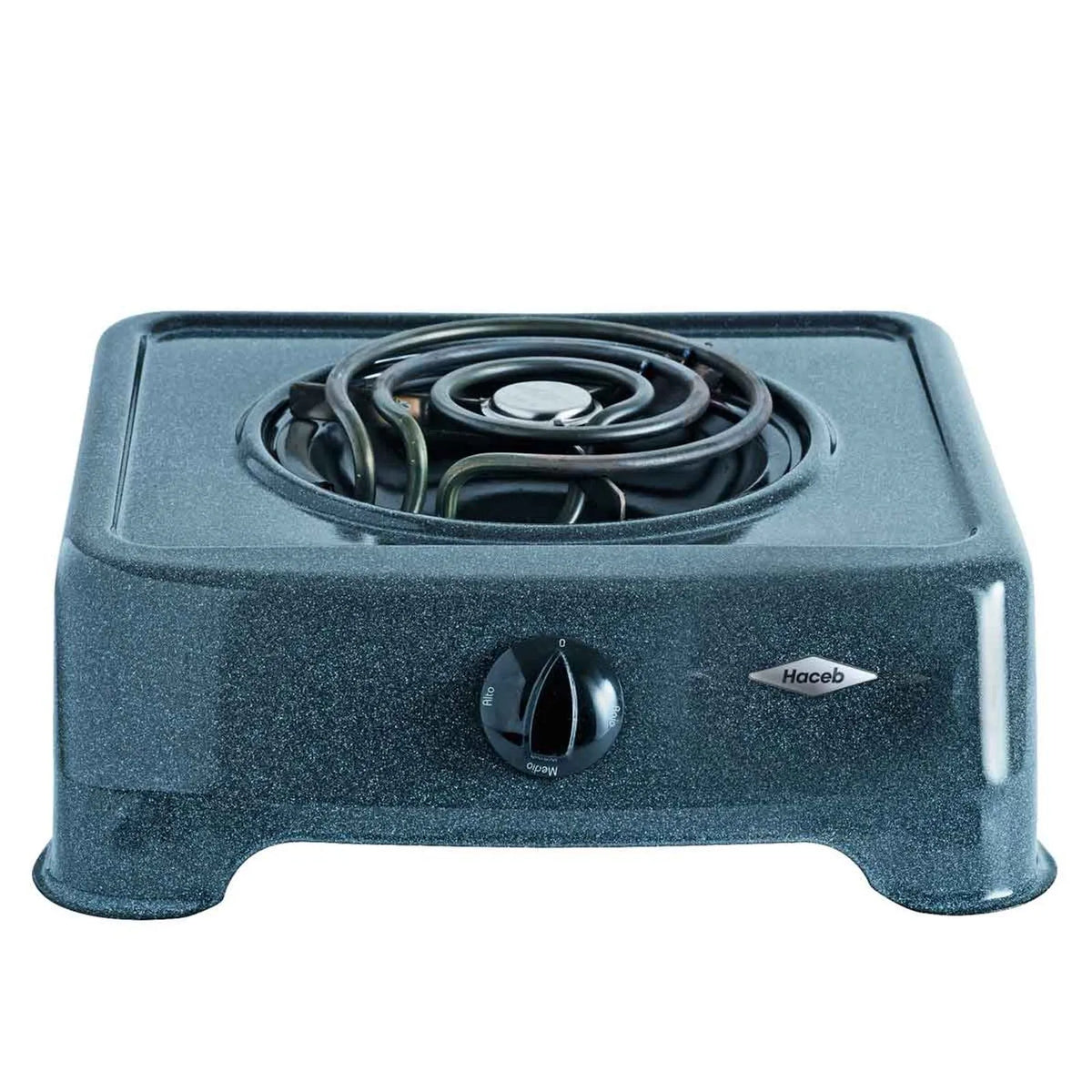 Cocineta eléctrica de 1 puesto con diseño compacto y resistencia que asegura la temperatura ideal, evitando filtraciones de líquidos