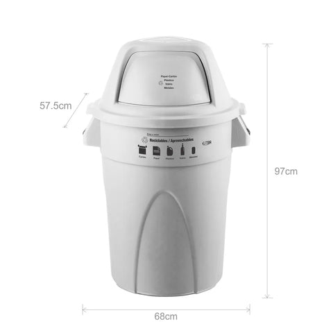 CONTENEDOR ELITE 121L BLANCO NO APROVECHABLE