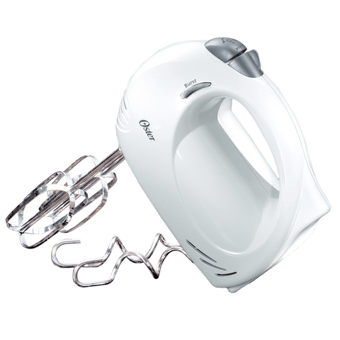 Batidora de mano Oster® con 5 velocidades, función Turbo y diseño ergonómico.