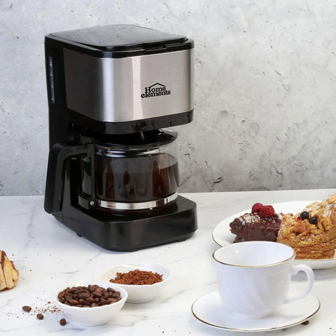 CAFETERA ELECTRICA 6 TZS ELEG ACERO INOX