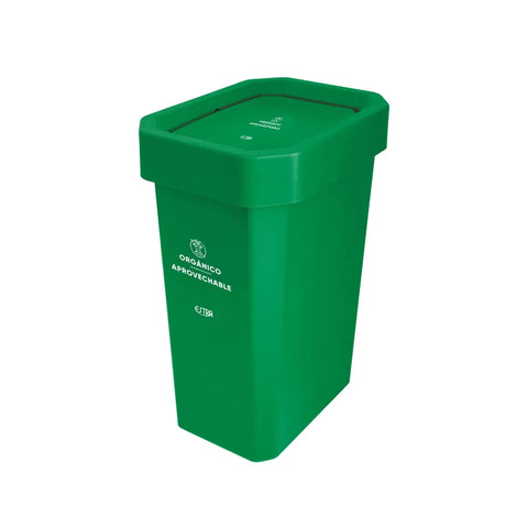 PAPELERA VAIVEN 53 LT VERDE ORG ESTRABI