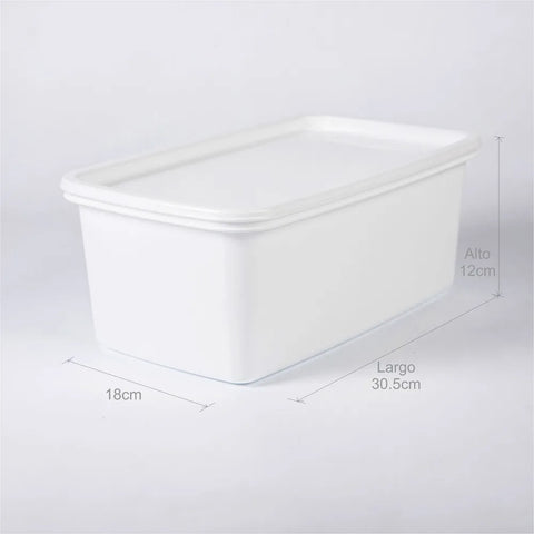 RECIPIENTE PLUS RECTANGULAR/4 BLANCO CONGELACION