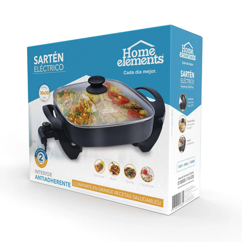 ASADOR ELECTRICO CUADRADO 30X30CM T/V HE116B-3030