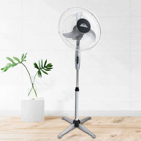 VENTILADOR 16" PEDESTAL GRIS HE-SF16G