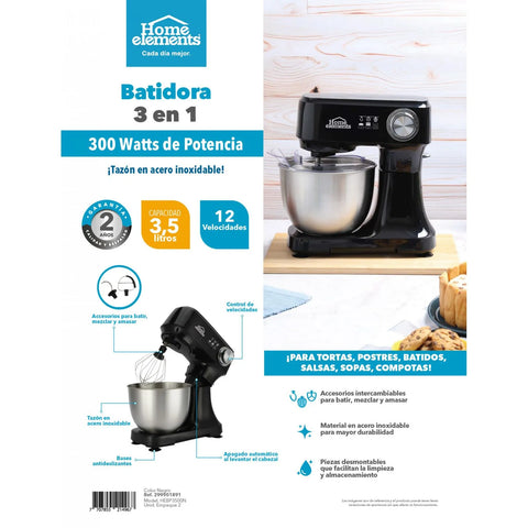 BATIDORA TRIBLEND PRO 3 EN 1 HEBP3500N