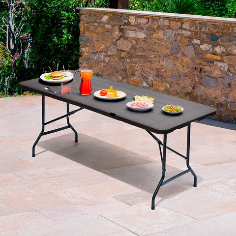 MESA PLEGABLE APARIENCIA MADERA