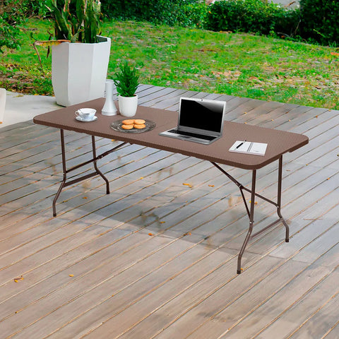MESA PLEGABLE APARIENCIA RATTAN