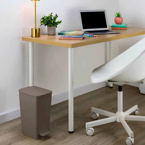 BASURERO PEDAL SLIM 8LTS