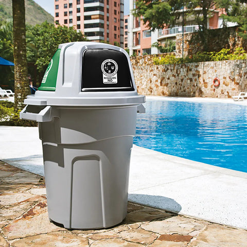 BASURERO RESIDUOS 100 LT 3 COMPART - RIMAX