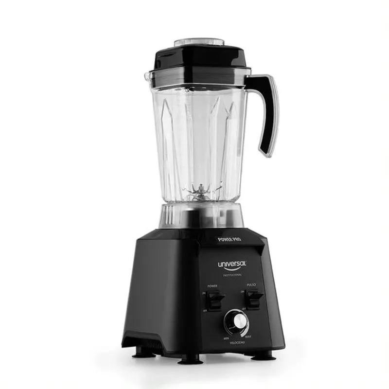 Licuadora Profesional Power PRO Universal con doble vaso de policarbonato de 2 litros, motor de 1500 W y variador de velocidad para negocios.
