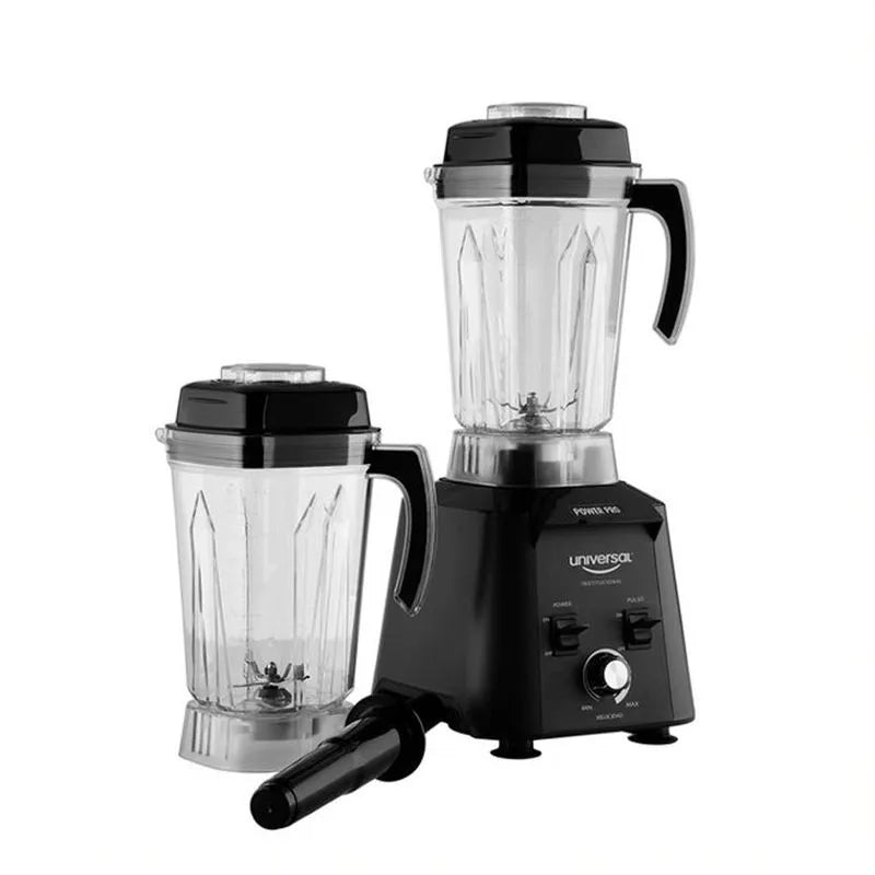 Licuadora Profesional Power PRO Universal con doble vaso de policarbonato de 2 litros, motor de 1500 W y variador de velocidad para negocios.