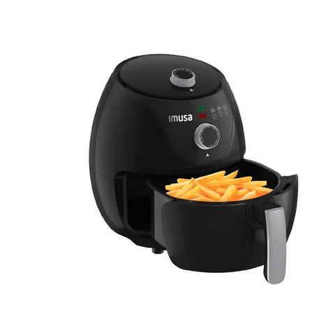Freidora de Aire IMUSA Airfryer Esencial de 3,2 litros, compacta y versátil, para cocinar sin aceite de forma saludable.