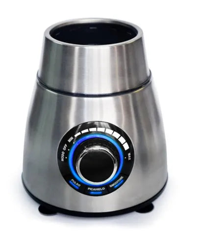 Licuadora Professional DKASA Iron, vaso de vidrio de 1.75 litros, funciones programadas y base de acero inoxidable para uso semi-profesional.