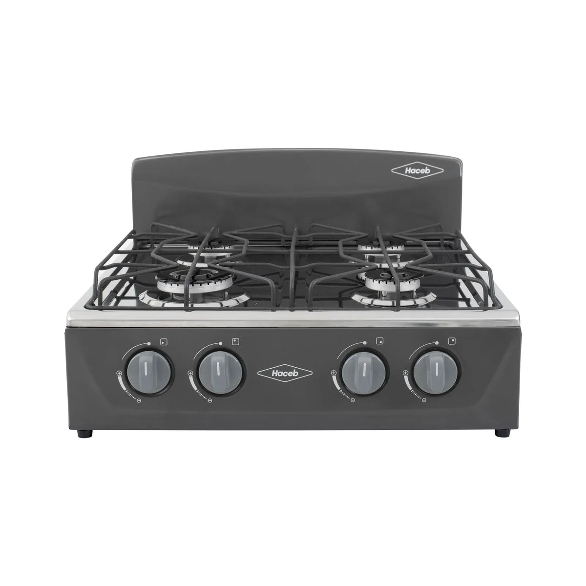 Estufa De Mesa Avellana T Gas Propano Haceb, diseño compacto y duradero, ideal para espacios pequeños y cocinas modernas.