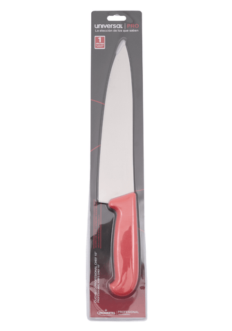 CUCHILLO PROF 10 ROJO
