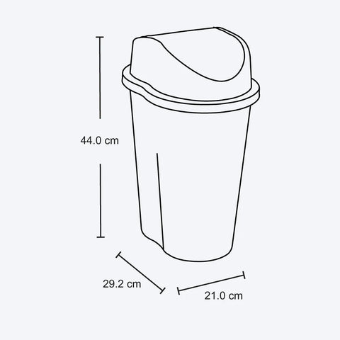 PAPELERA STYLE 10LT - RIMAX