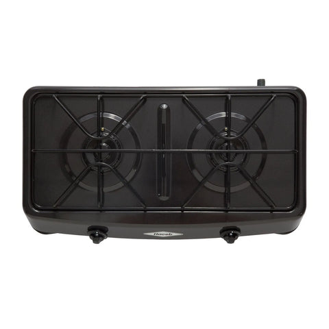 Cocineta a gas natural de 2 puestos con parrillas en alambrón y diseño compacto para mayor estabilidad y funcionalidad