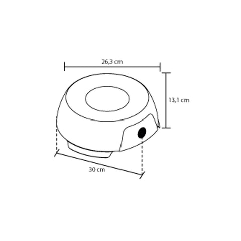 Cocineta 1 Puesto Gas Propano, compacta, con recubrimiento antiadherente, ideal para espacios pequeños.