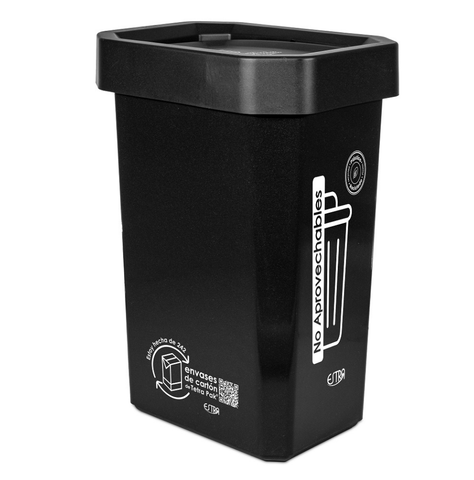 PAPELERA VAIVEN 26 ECOBINS LT NEGRO NO APRO ESTRABI