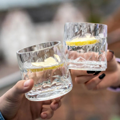 SET X 2 VASOS ROCKS POLICARBON 250