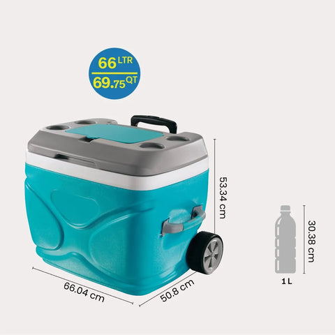 NEVERA INSULADA C RUEDAS 66LT