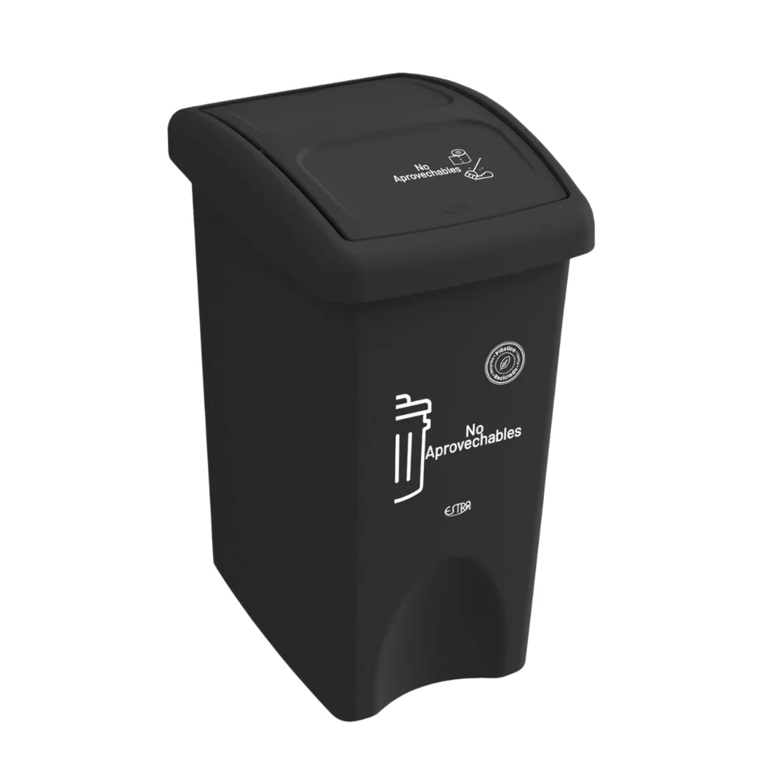 PAPELERA VAIVEN PLANA 35LTS NG MR NO APR