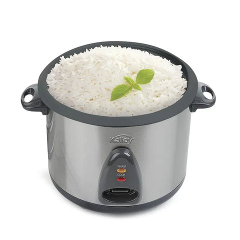 Olla Arrocera KALLEY 10 Tazas con capacidad de 1.8 litros, vaporera en aluminio, recubrimiento antiadherente y tapa en vidrio templado.
