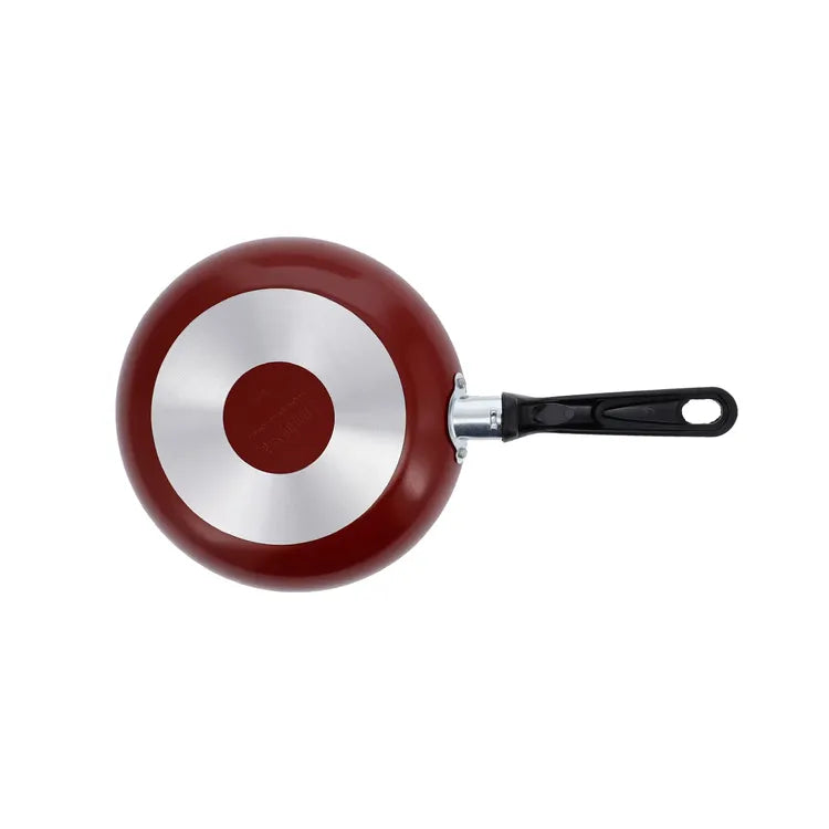 Sartén Antiadherente con Tapa de Vidrio COLORS 20cm IMUSA, antiadherente, Termo Señal, base grafilada, ecológico, aluminio de alta calidad