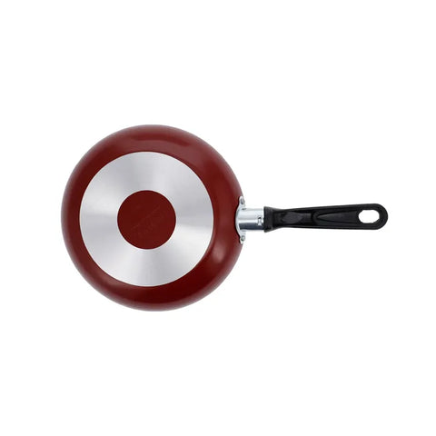 Sartén Antiadherente con Tapa de Vidrio COLORS 20cm IMUSA, antiadherente, Termo Señal, base grafilada, ecológico, aluminio de alta calidad