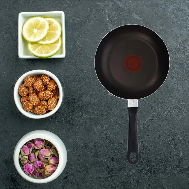 Sartén Antiadherente con Tapa de Vidrio COLORS 20cm IMUSA, antiadherente, Termo Señal, base grafilada, ecológico, aluminio de alta calidad